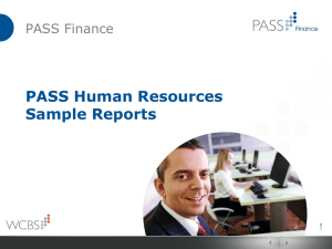 PASS HR Sample Reports