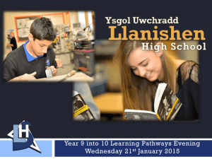Year 9 into 10 Learning Pathways Evening January 2015[2]