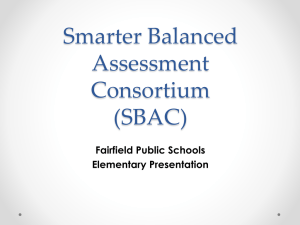 SBAC - Fairfield Public Schools