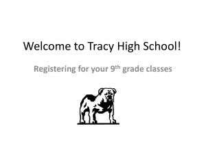 Registering for 9th grade courses
