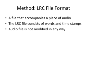 Method: LRC File Format