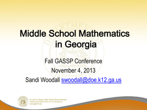 GASSP Conference: MS Mathematics Powerpoint
