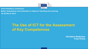 The Use of ICT for the Assessment of Key Competences