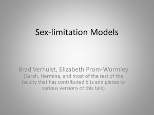 Sex-limitation Models