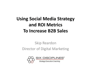 Using Social Media Strategy and ROI Metrics To Increase B2B Sales