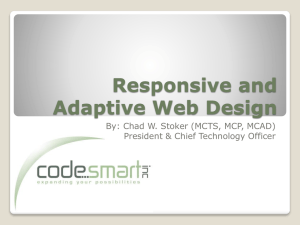 Adaptive/Responsive Design