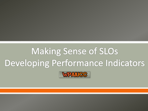 Developing Performance Indicators