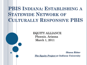Culturally Responsive PBIS - The Equity Alliance at ASU