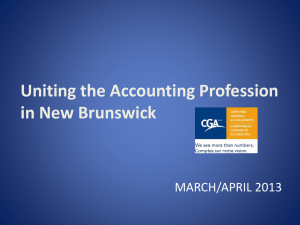 Slides - Certified General Accountants Association of New Brunswick