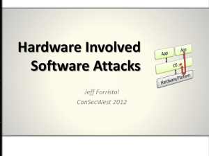 Hardware-involved software attacks & defenses - Jeff