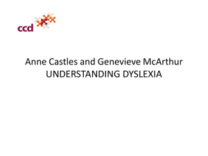 ARC presentation - Anne Castles and Genevieve McArthur