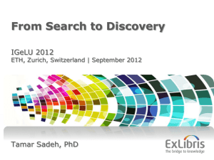 From Search to Discovery