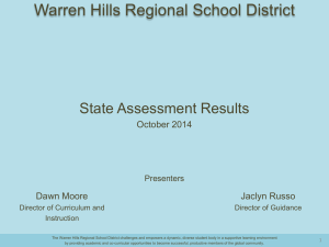 Presentation - Warren Hills Regional School District