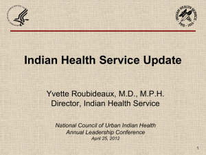 IHS Priorities - National Council of Urban Indian Health