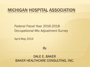 Baker Healthcare Consulting, Inc. PowerPoint Presentation 4/29/14