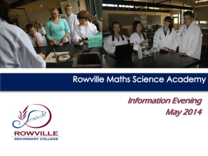 Rowville Maths and Science Academy