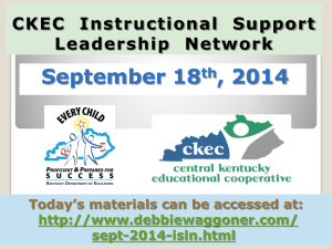 CKEC ISLN Sept 2014 Powerpoint