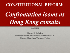 Constitutional Reform - Hong Kong Transition Project