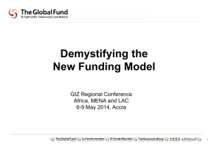 Global Fund: Demystifying the New Funding Model
