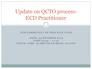 Amanda Watermeyer Pres - Update on QCTO process Oct