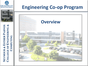Engineering Co-op Program SEYMOUR & ESTHER PADNOS