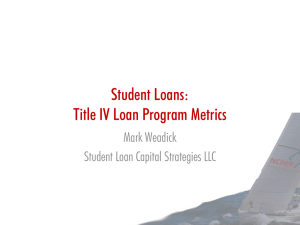 Title IV Loan Metrics