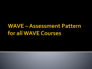 WAVE Assessment Pattern - WAVE – Riding the Waves of Success