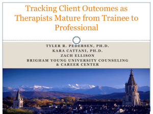 Does Therapist Experience Improve Therapy Outcomes?