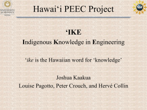 Hawai*i PEEC Project