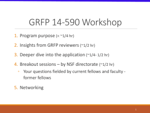 NSF GRFP 14-590 presentation