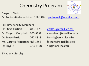 Influencer Chemistry Program Presentation
