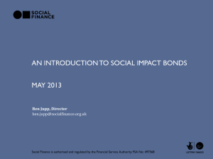 An introduction to social impact bonds