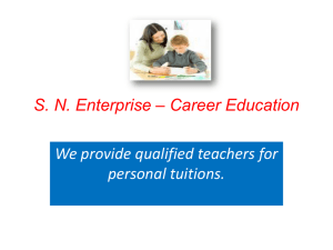 S. N. Enterprise * Career Education