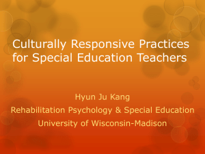 Culturally Responsive Practices for Special Education Teachers