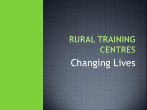 Rural Training Centres