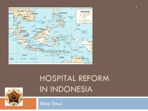 Hospital Reform in Indonesia
