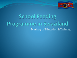 School Feeding Programme in Swaziland