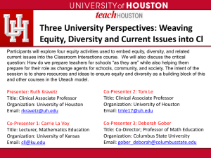 Three University Perspectives ()