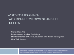 Early Brain Development and Life Success