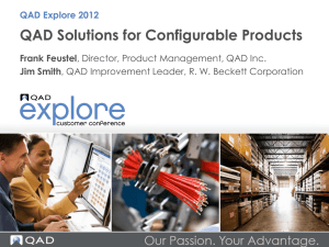 What are QAD Configured Products?