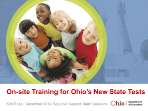 Key Contact for Ohio`s New State Tests in Science and Social Studies