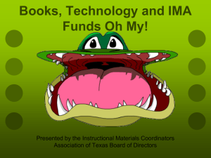 Books, Technology and IMA Funds Oh My!