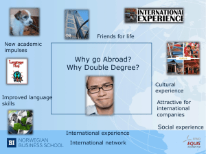 Why take a Double Degree? PowerPoint Presentation