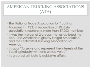 2012-2013 OTA Revenue - Texas Trucking Association
