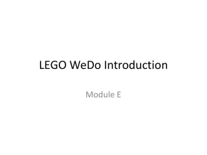 LEGO WeDo Introduction