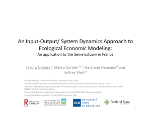 An Input-Output/System Dynamics approach to ecological