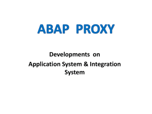 ABAP PROXY - ABAP Tutorials