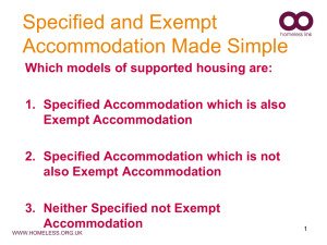 Specified accommodation flowcharts | 181K