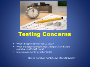Common Core and Testing