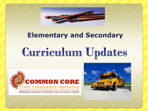 Common Core Updates - Polk County School District
